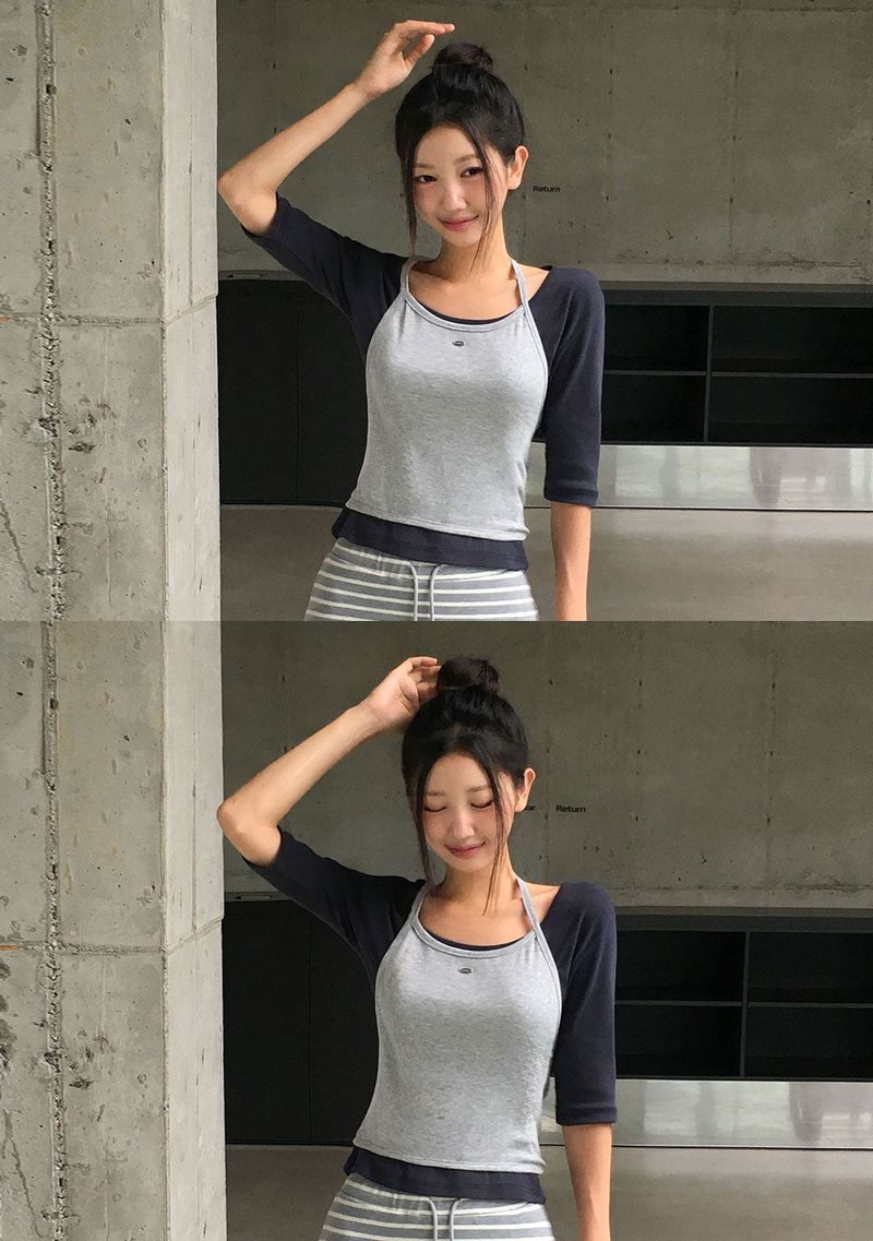 [MADE] Vibe, ribholter neck tank top