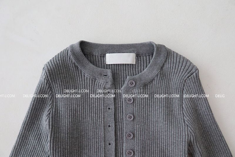 V-neck Knit Sleeveless Cardigan Set