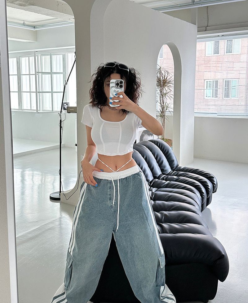 Denim Half Unissex Pants