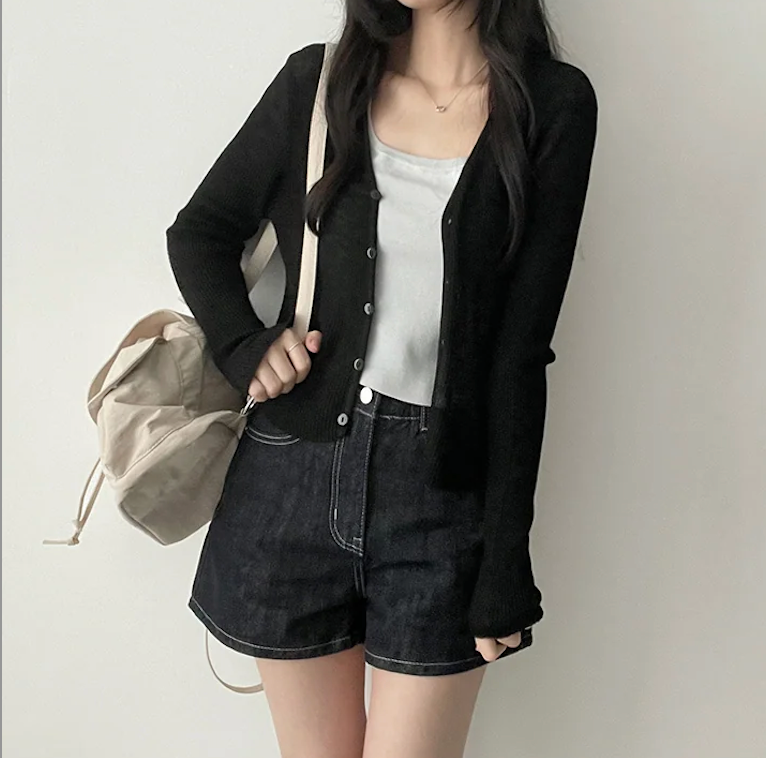 Derming knit sleeveless shirt
