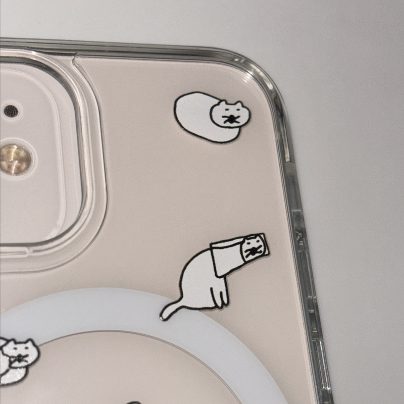 [MagSafe phone case] Peaceful cat phone case