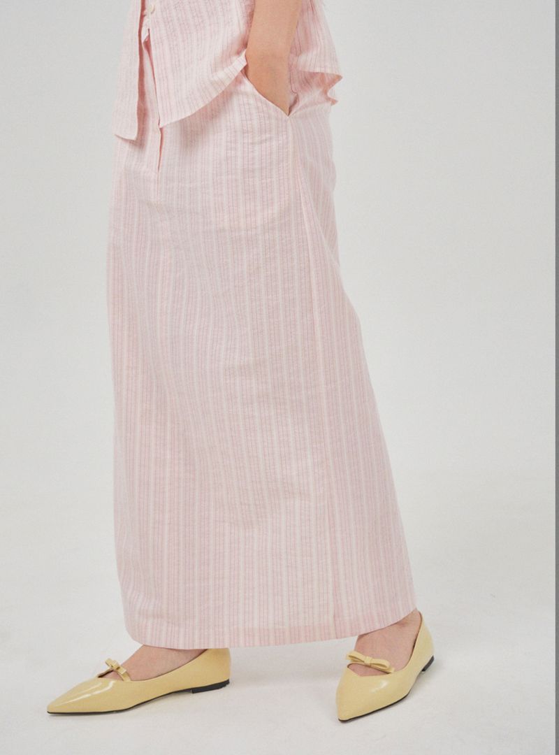 Cozy cotton skirt (pink)