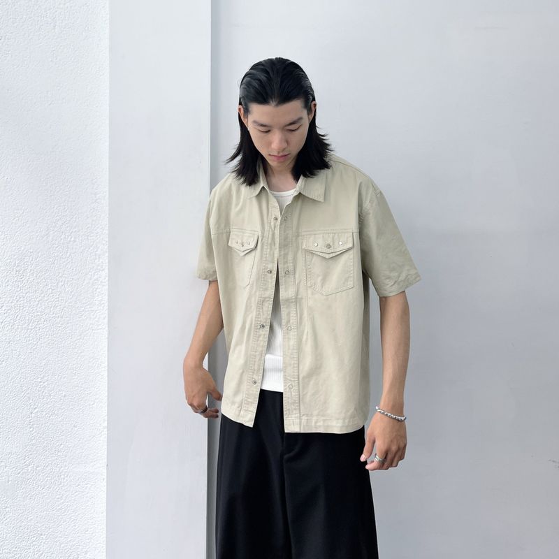 Light Sand Double Pocket Shirt