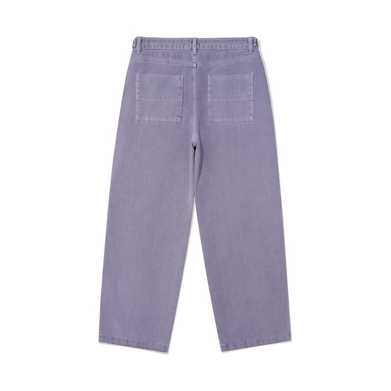 Latch tapered twill pants / Washed purple