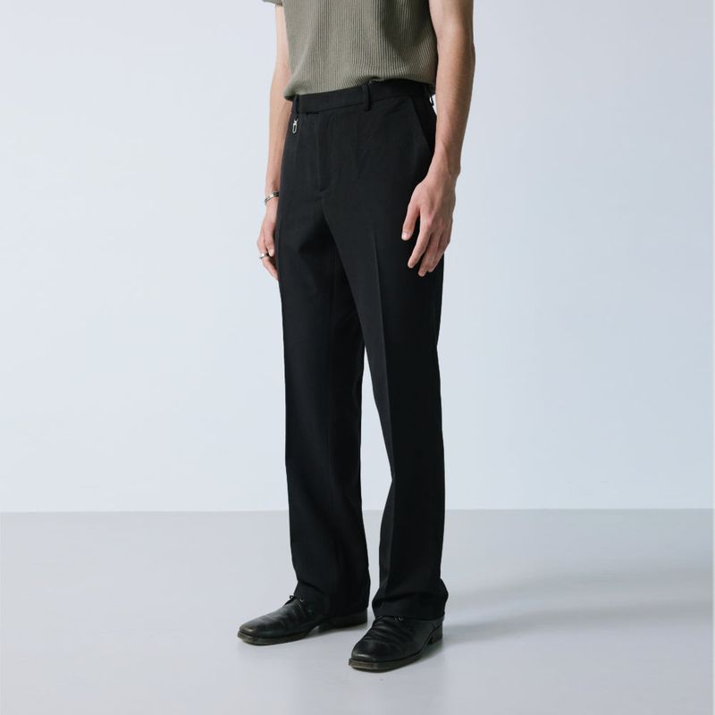 2way hidden extend bootcut slacks black