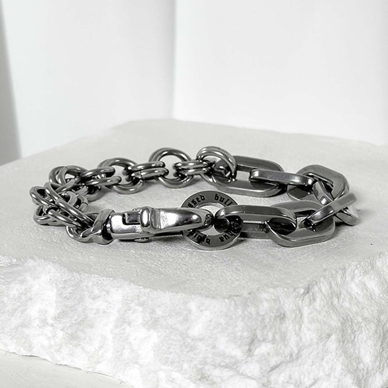ss-A RBox x Double chain bracelet_silver