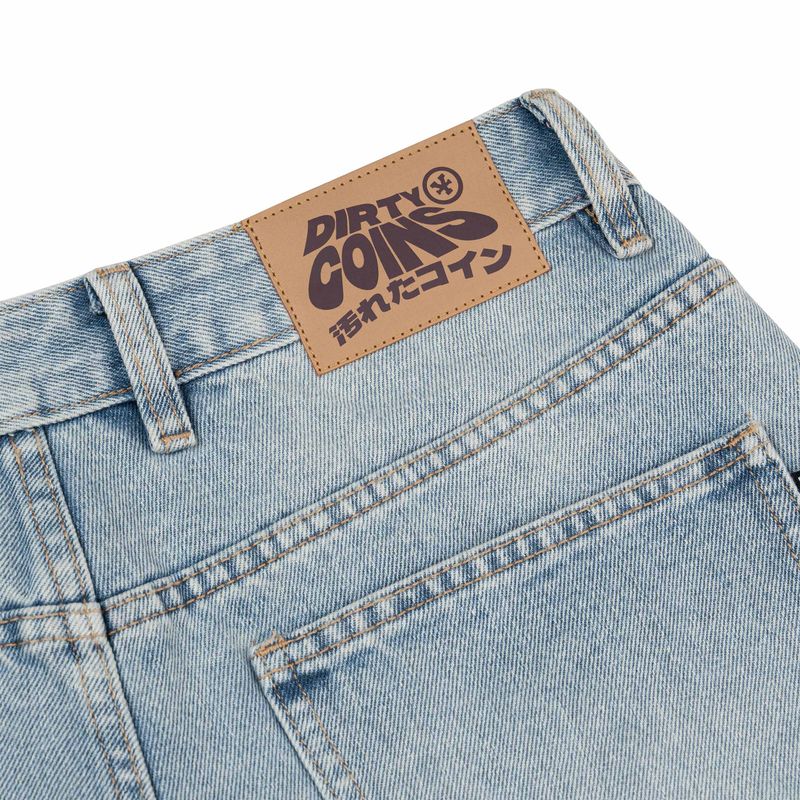 Denim Shorts Studs - Blue Wash