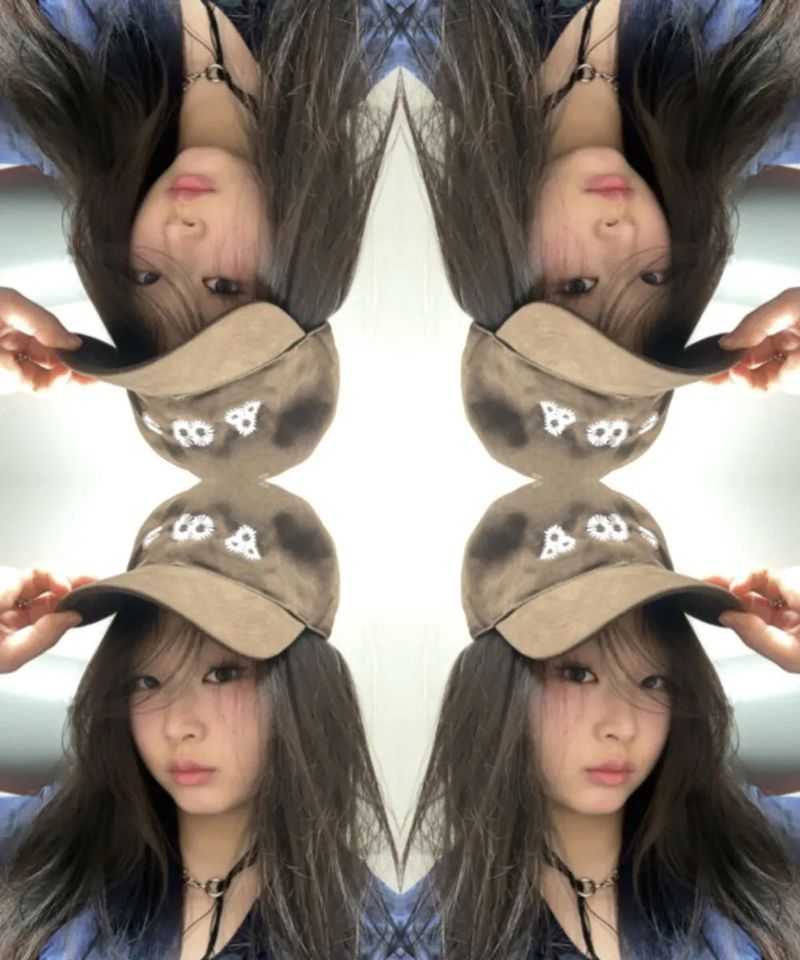 Newvy Logo Peach Ball Cap (BROWN)