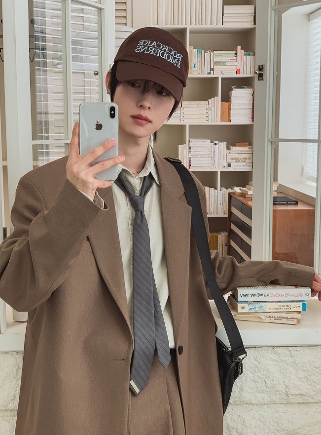 Tony Adjust Long Wide Slacks Blazer Set