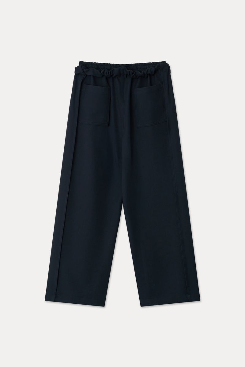 TAILORED WIDE PANTS_NAVY
