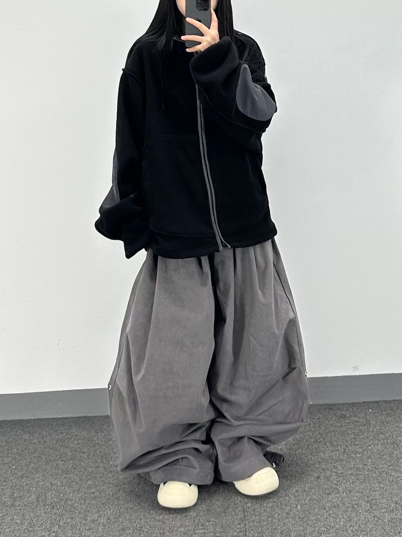 peach big balloon pants