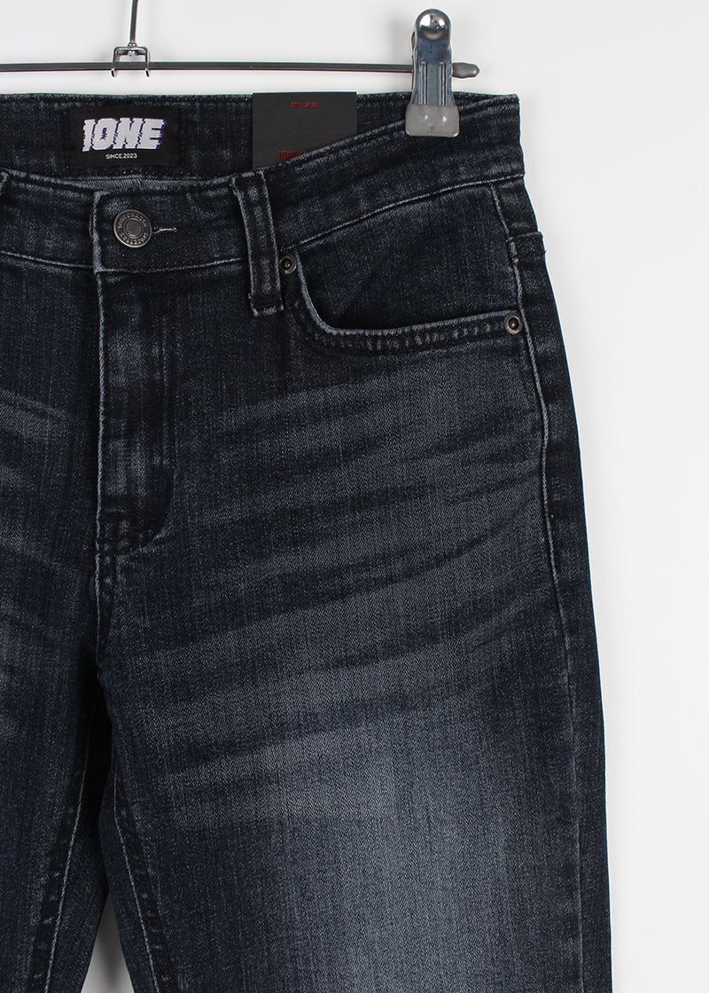 FIT LOW BOOTS CUT DENIM