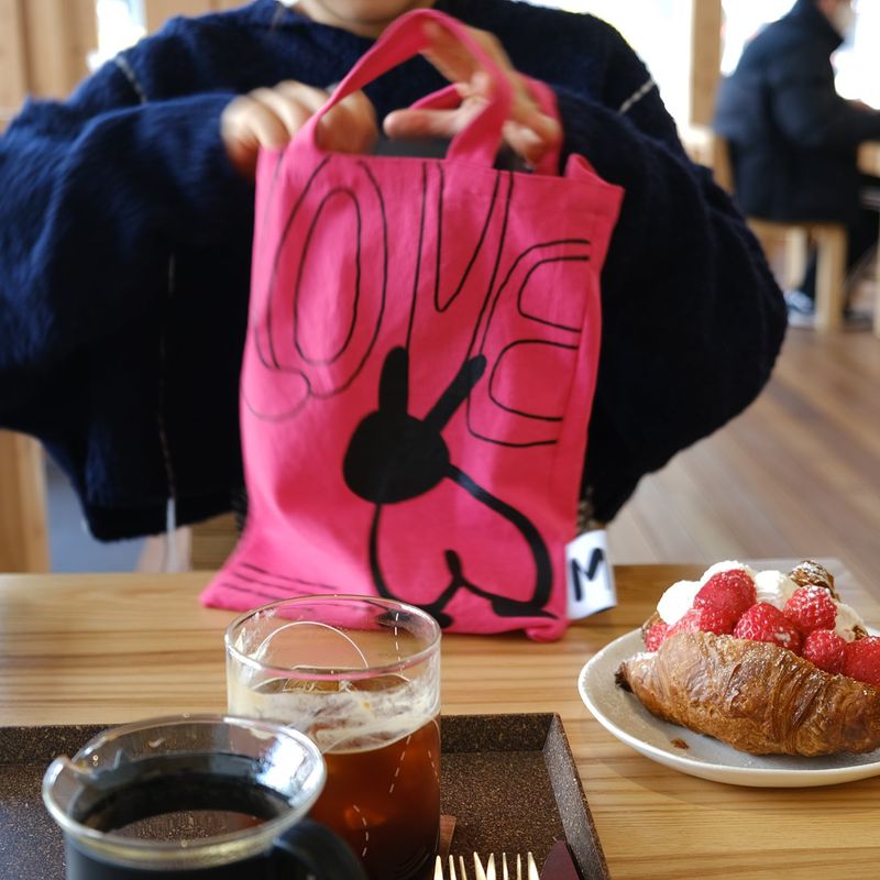 Love Rabbit Eco Bag Magenta