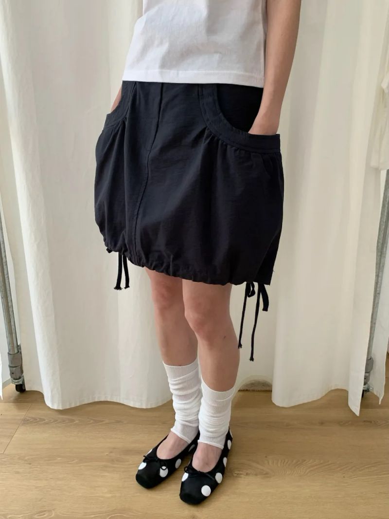サンディパンプキンミディスカート (3color)