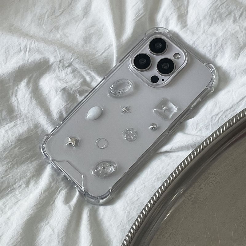 [made]silver twinkle ver resin phone case 
