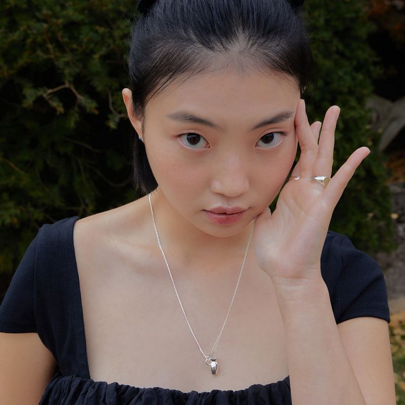 mini flower pot necklace