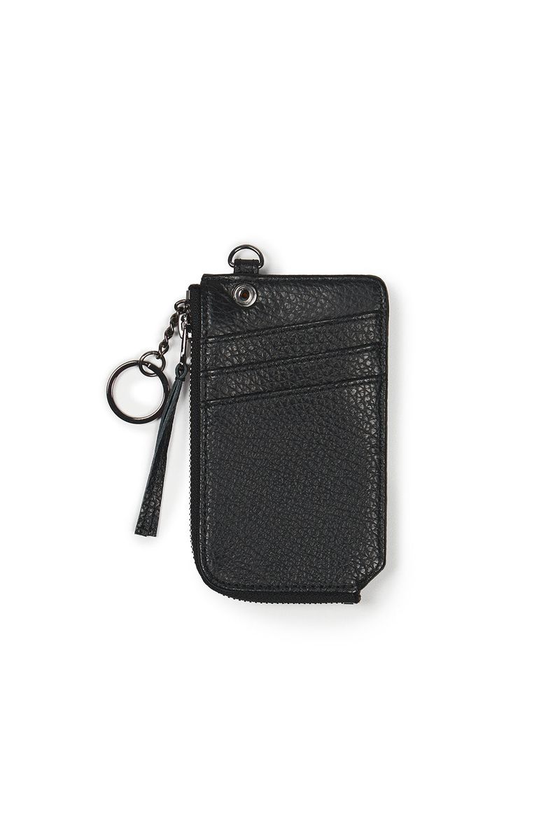 2 ZIP CARD WALLET (BLACK)