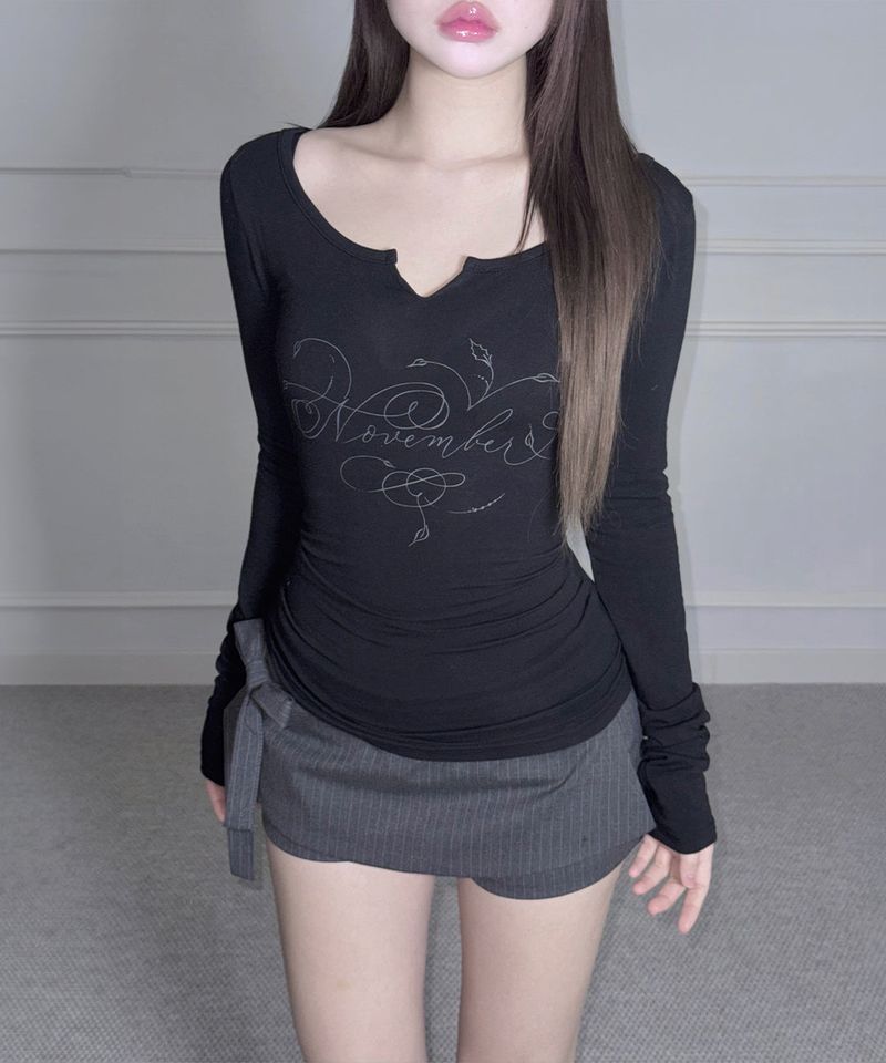 Nov Lettering Tee (4colors)