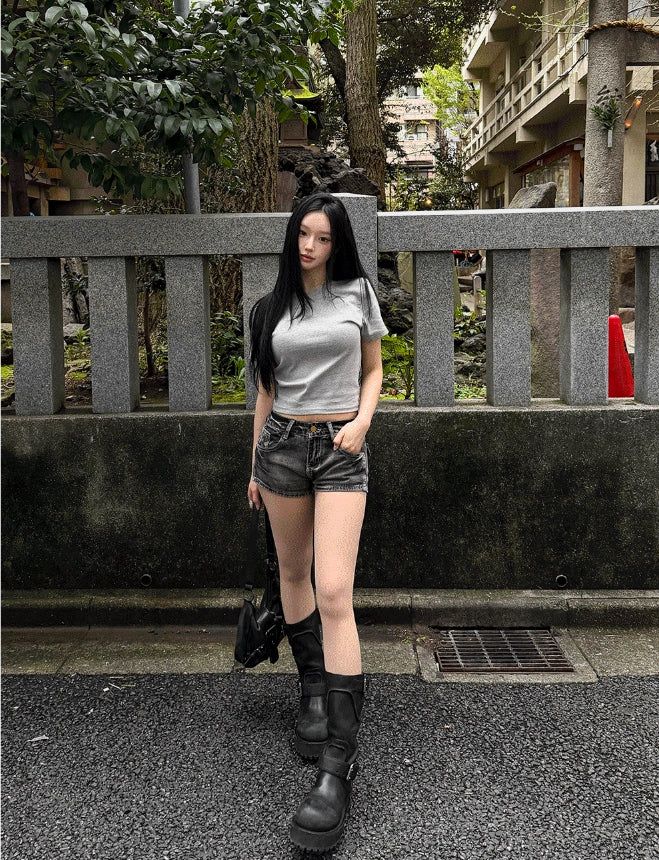 26SS★ TOKYO Crop Basic Tee