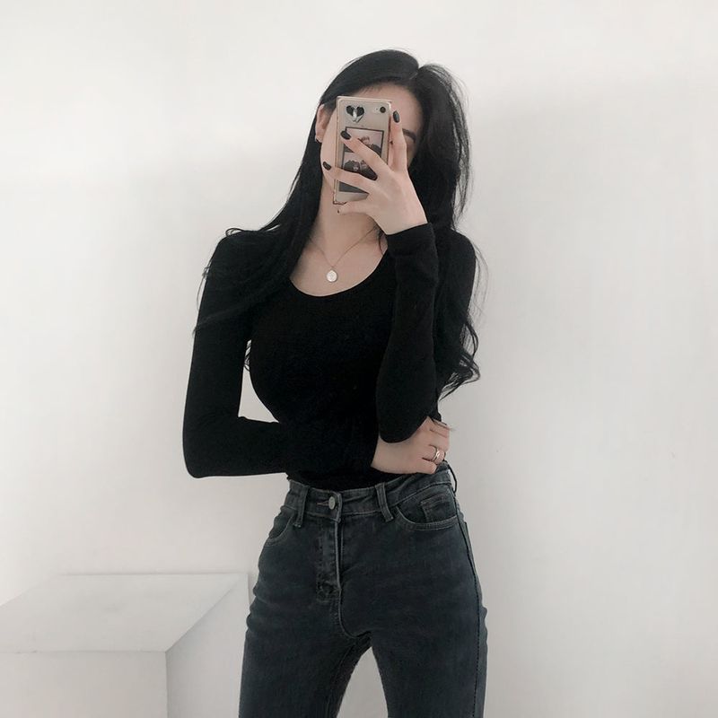 フリースドスクープネックトップ