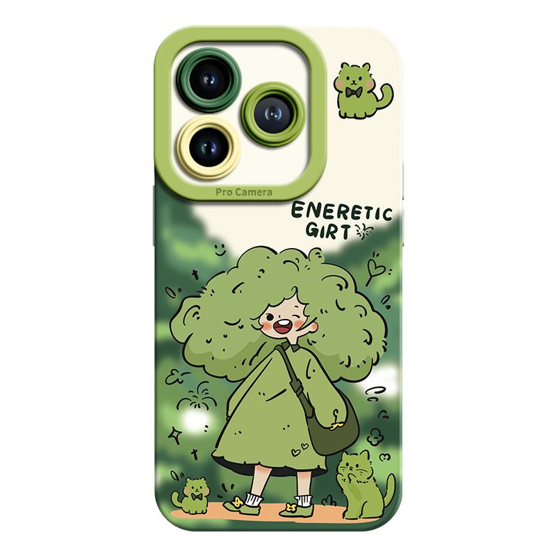 CLAIT AOUF(クレイト アウフ)の「フォレストガールスマホケース for iPhone 15 シリーズ(スマホグッズ/小物)」