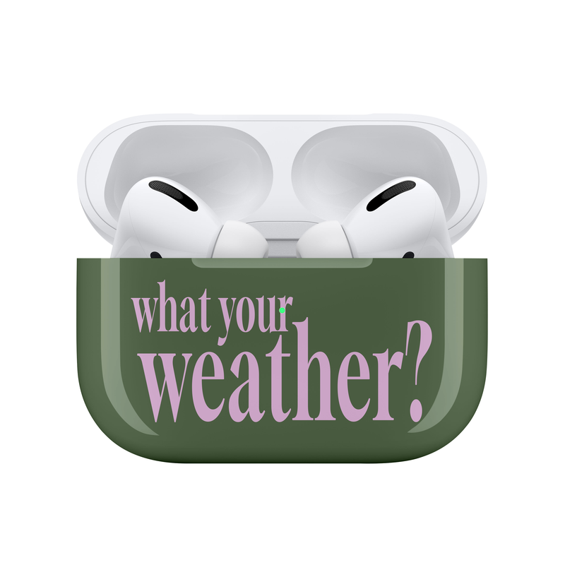 tiny weather（タイニーウェザー）の「weather Airpods case-khaki(light pink)（Smartphone Accessories）」