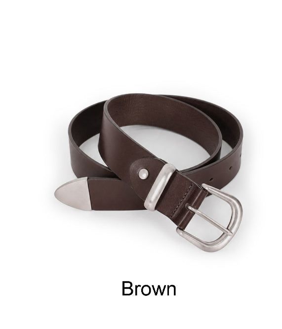 Rot Wide Matte Leather Belt