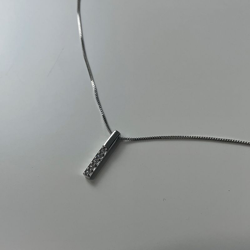 refrainfromspace(リフレインフロームスペース)の「simple square necklace (925silver)(Accessories)」