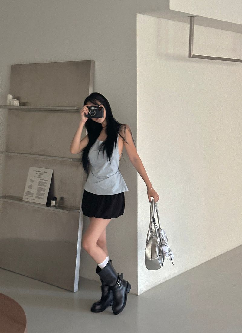 Buckle 4 cm Middle Boots