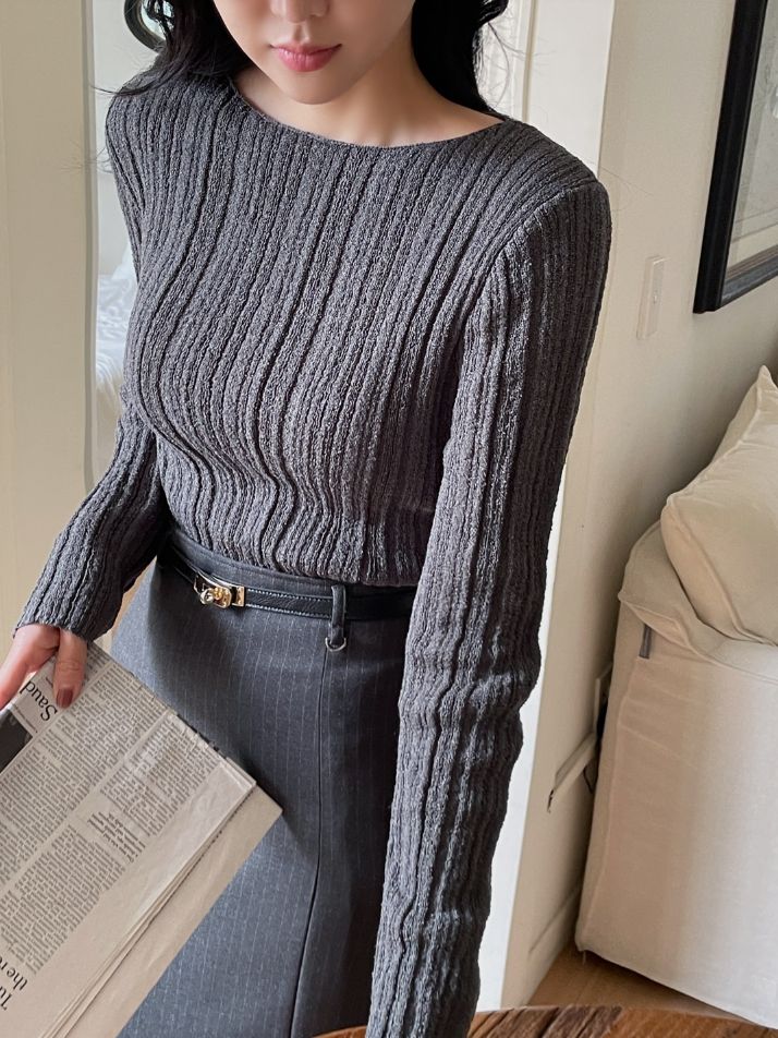 Newton Boatneck Ribbed Knit