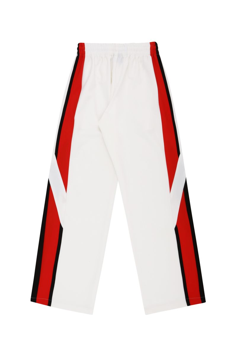 White Red Line Track Pants