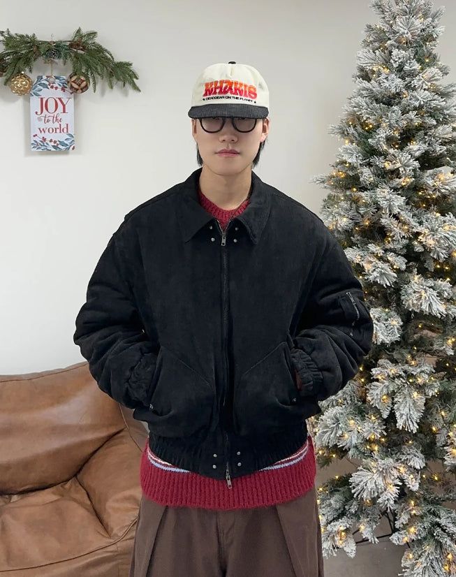 SATIIIZ（サティーズ）の「Rica Suede Quilted Flight Jumper（Jackets/Outerwear）」