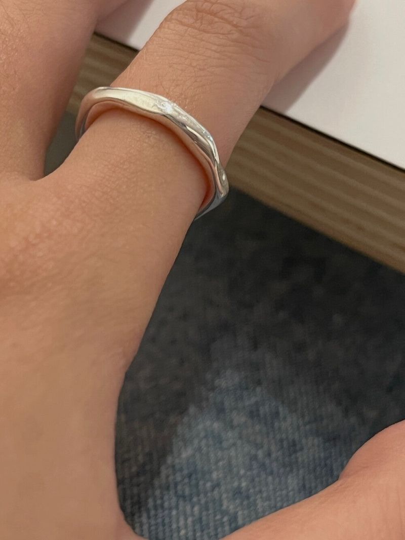 (silver925) Rough open ring