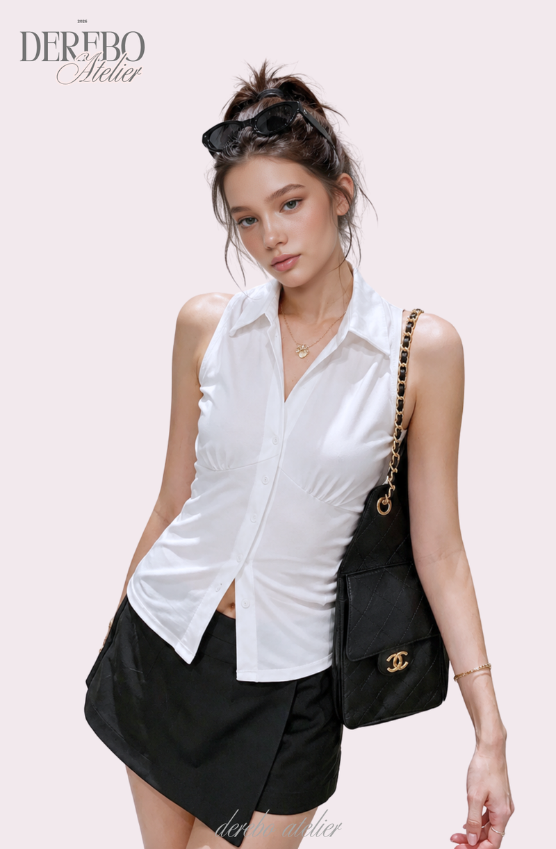 Steady Collar Halter Sleeveless Top