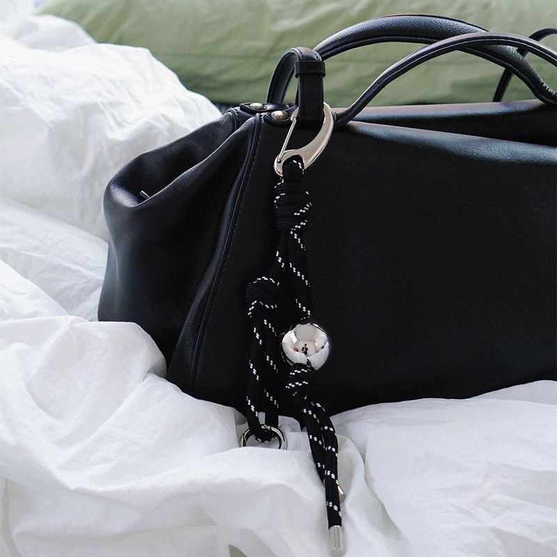 2WAY ROPE BALL BAG CHARM KEYRING 