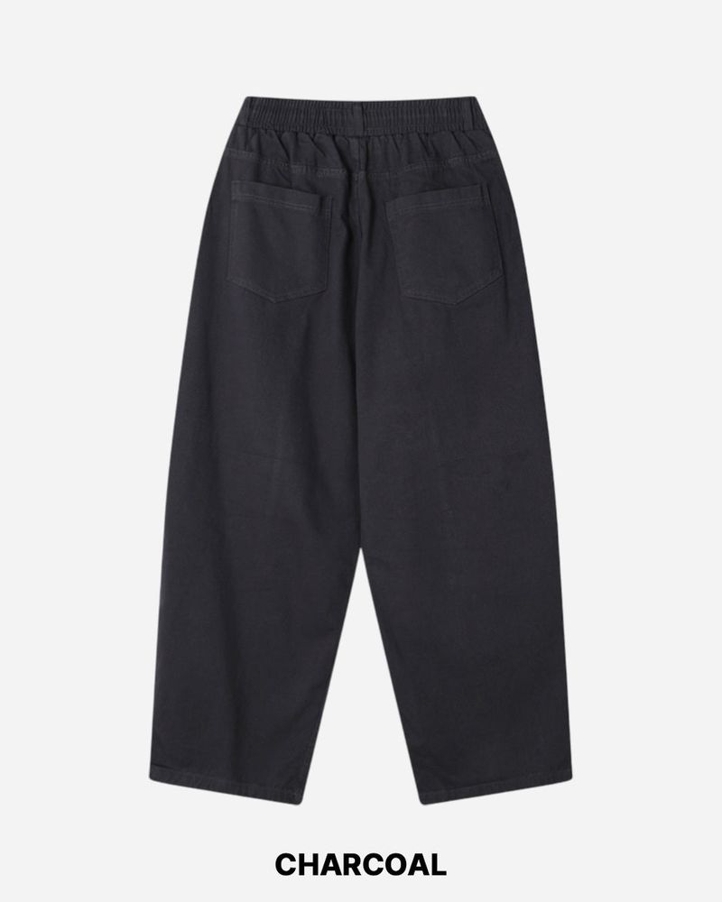 ボリューム リベット コットン パンツ