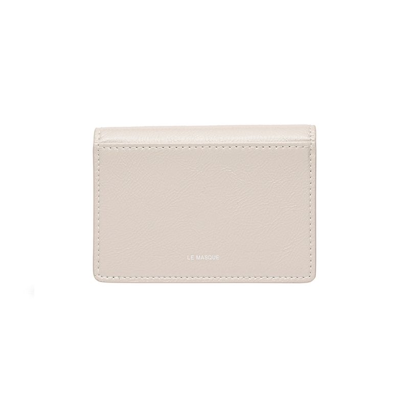 Modic Buckle 3 Layer Accordion Card Wallet Warmgray