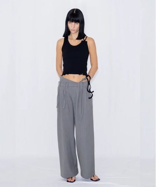 STRING WIDE TROUSERS