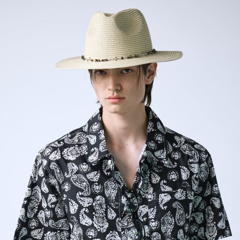 2way vintage stone cross panama hat