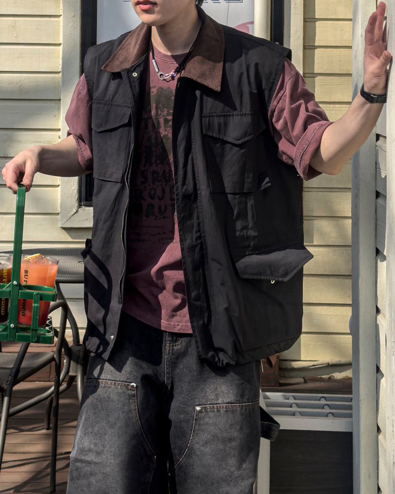 JIIGEUM(ジグム)の「Driven Cotton Vest Work Jacket(Jackets/Outerwear)」