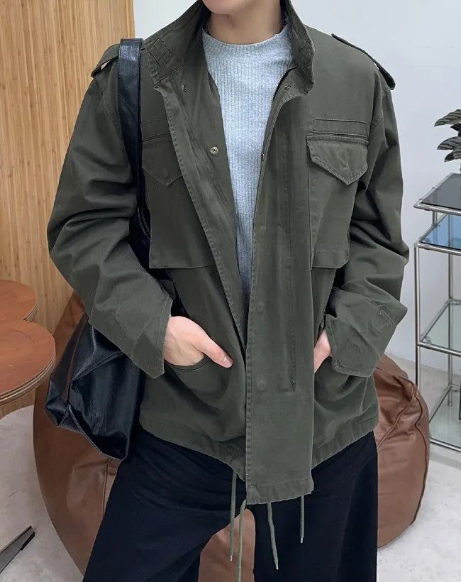 Rendered washed field jacket