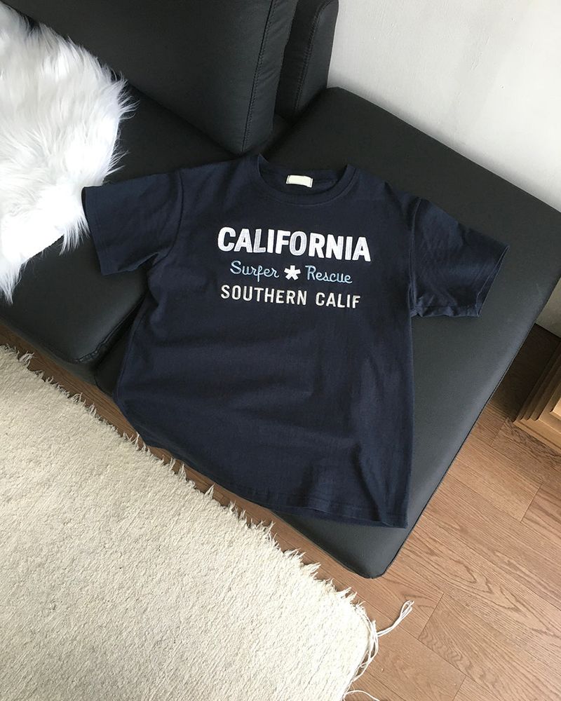 Cali Embroidery Short Sleeve Tee