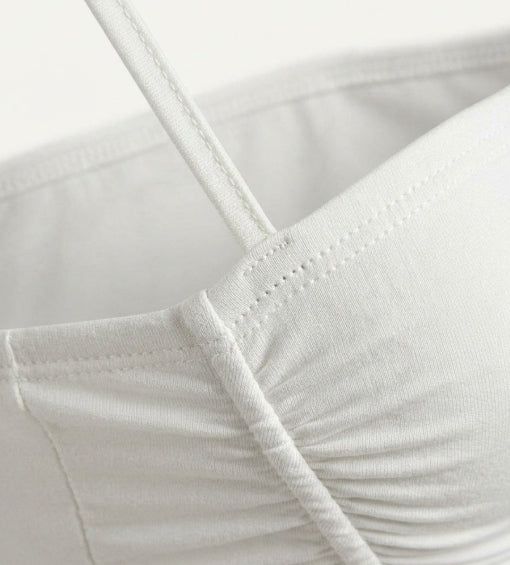 Summary Shirring Sleeveless