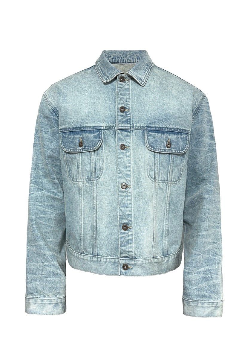 JCAESAR(ジュリウス・シーザー)の「Washed Honeycomb Denim Jacket(Jackets/Outerwear)」