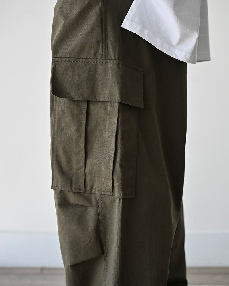 SIO WIDE CARGO PANTS KHK