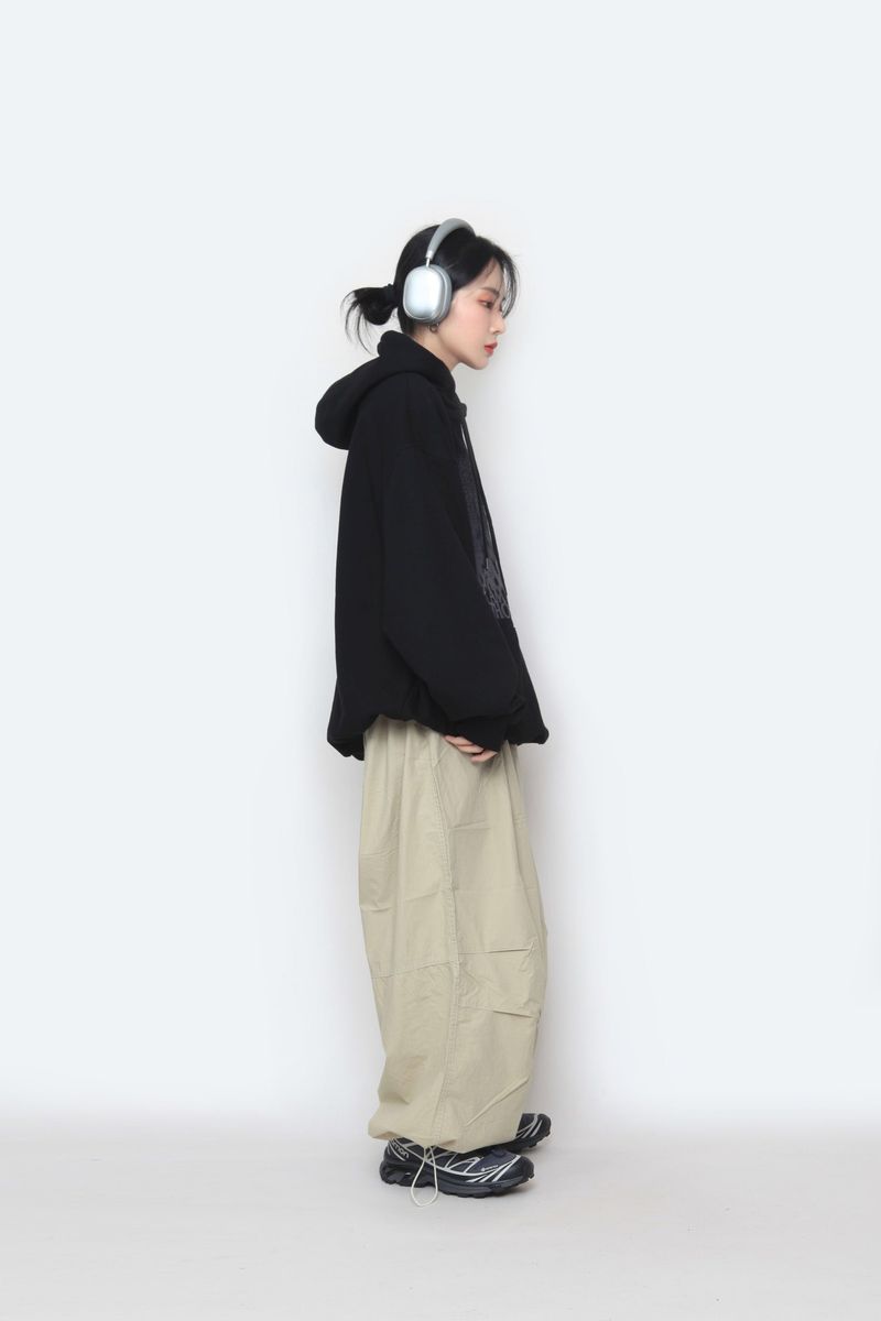 Cotton Balloon Wide Pants
