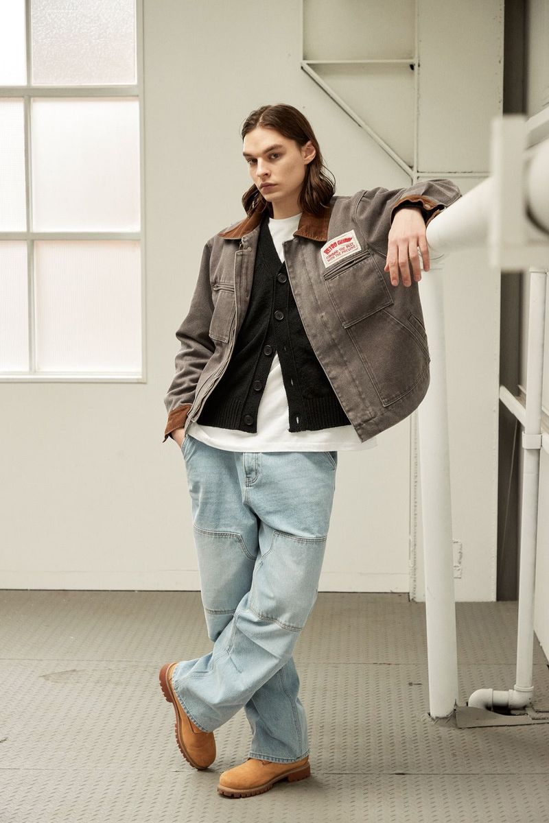Short Carpenter Pintuck Denim