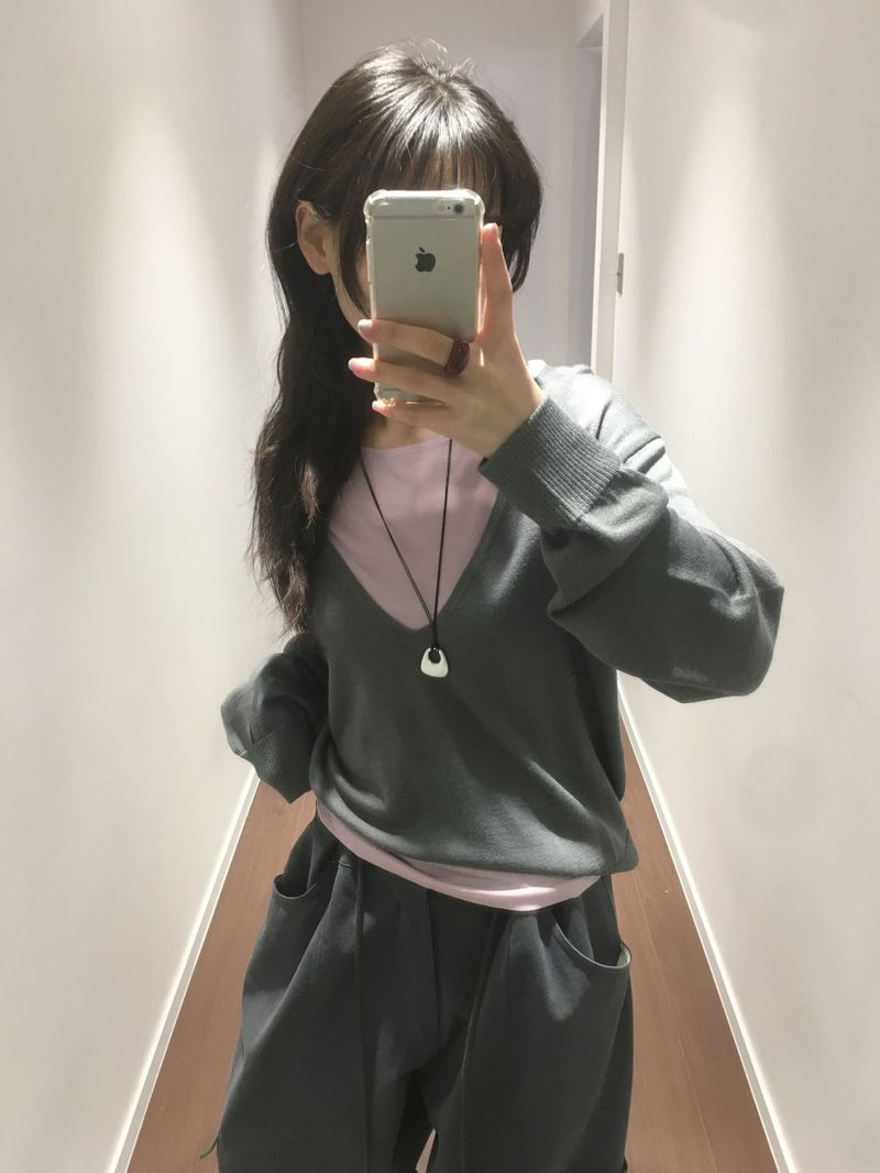Sunday V-neck Knit (4color)