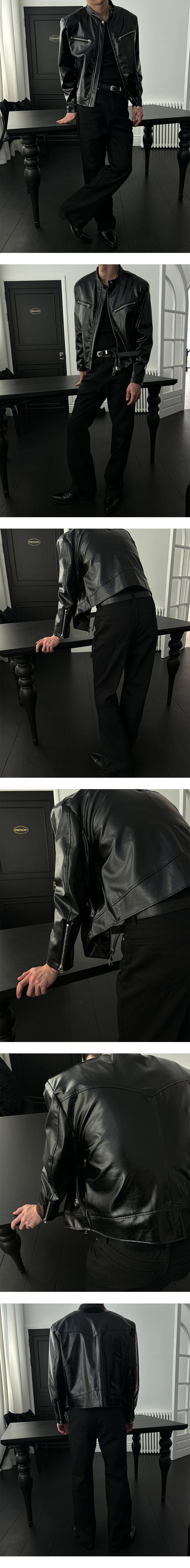 [PREMIUM][MADE] Western leather biker jacket