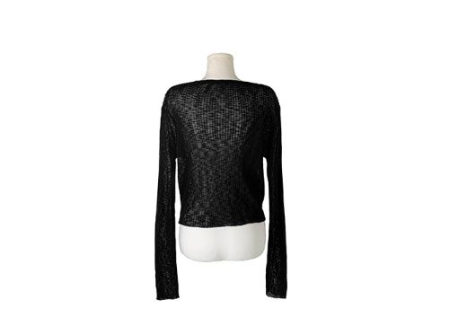 Myou V-neck See-through Button Cardigan